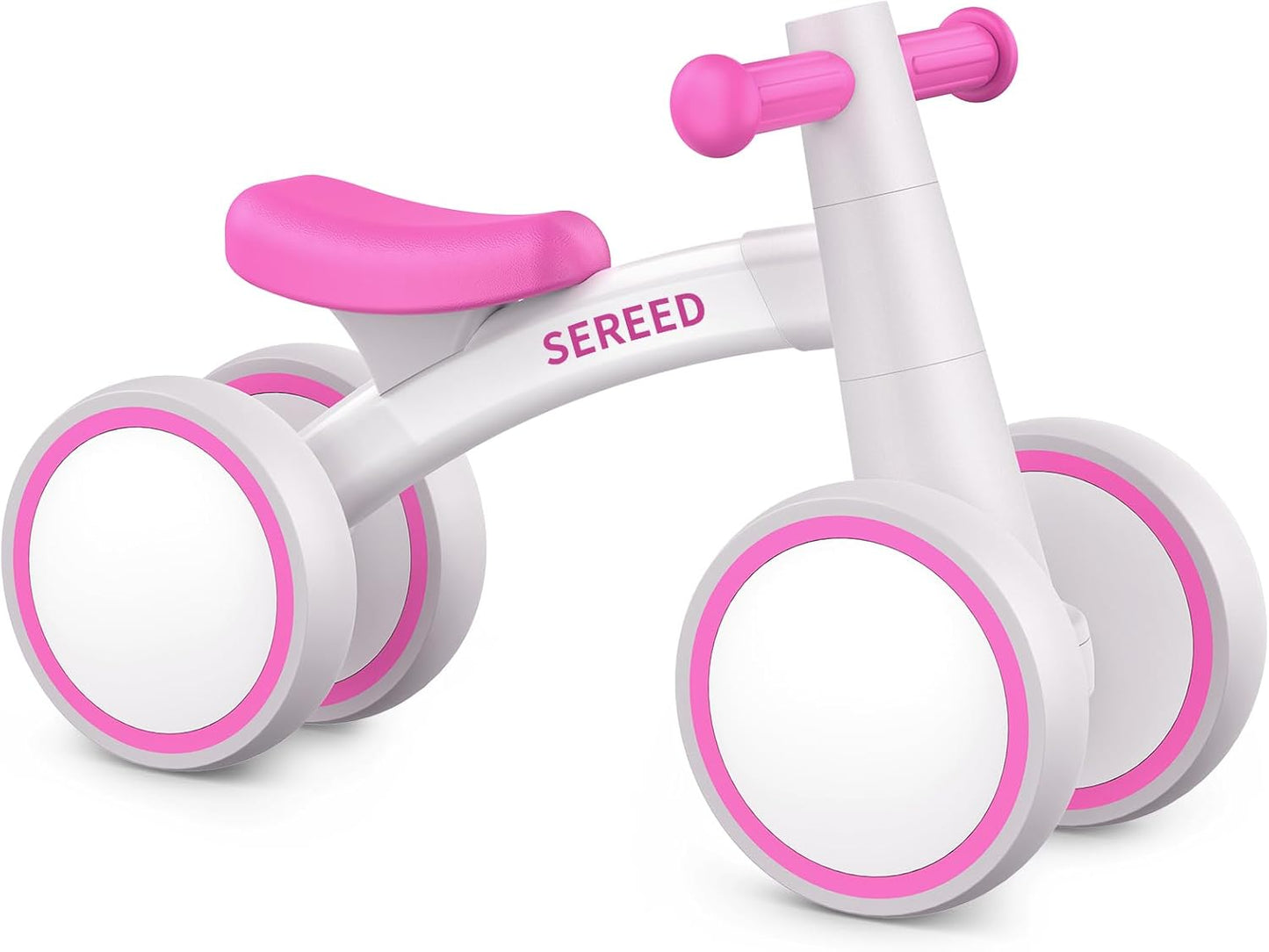 SEREED Baby Balance Bike for 1 Year Old Boys Girls 12-24 Month Toddler Balance Bike, 4 Wheels Toddler First Bike, First Birthday Gifts