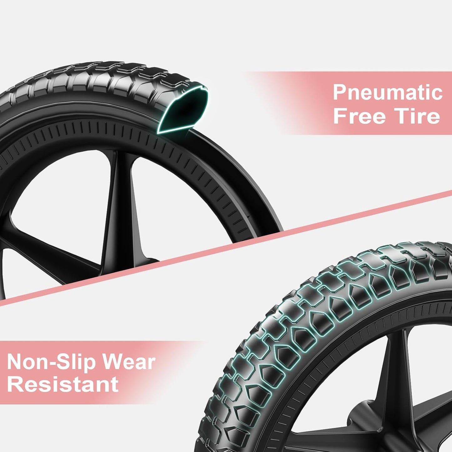 SEREED Toddler Balance Bike 2 Year Old, No Pedal Kids Toy Bike for 2-5 Years Old, Tool-Free Adjustment, Gift for 2-3 Girls, Customize Plate with 3pcs Stickers (Pink)